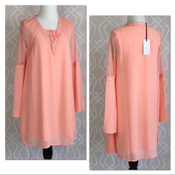 Peachy Tunic Style Mini Dress - Picture 6 of 8